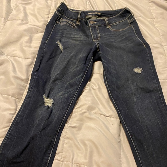 Destructed hem jeans - Picture 1 of 4
